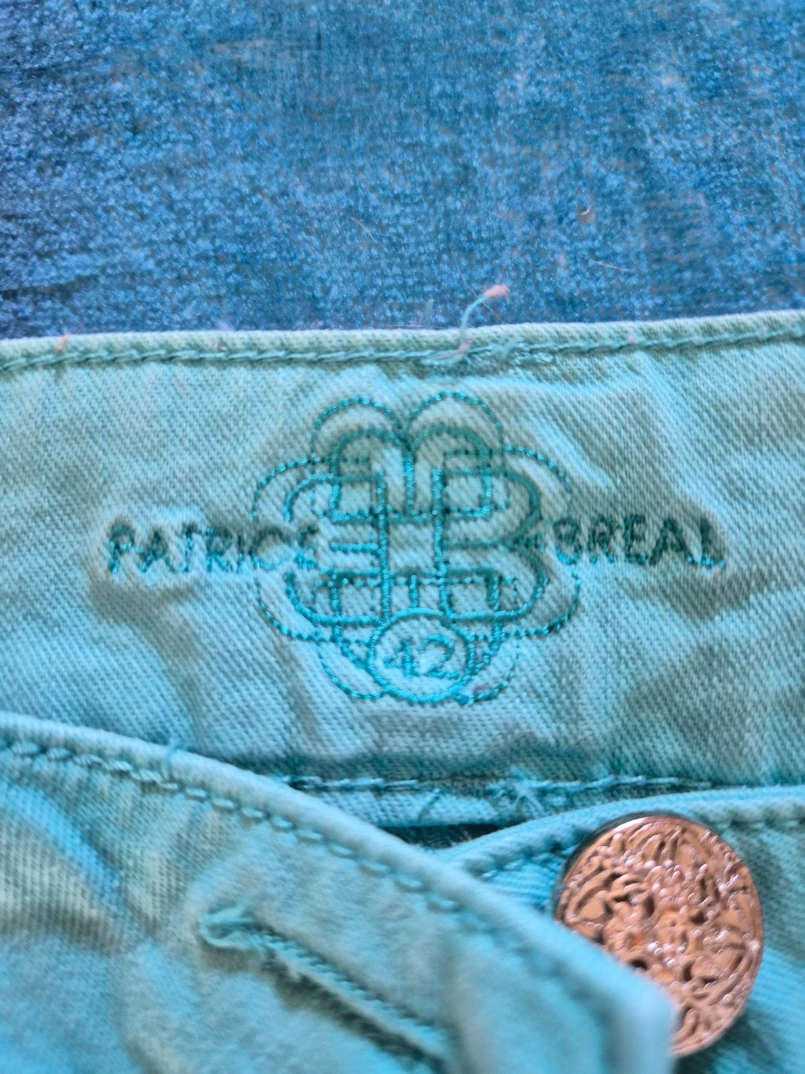 Short turquoise Patrice Bréal taille 42/XL – photo 4